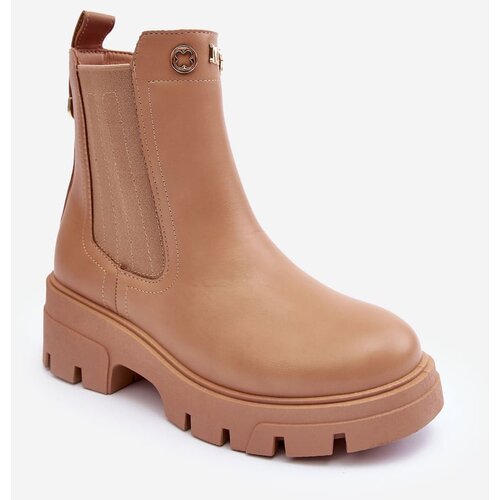 Kesi Women's leather shoes with decoration Beige Lobb Cene