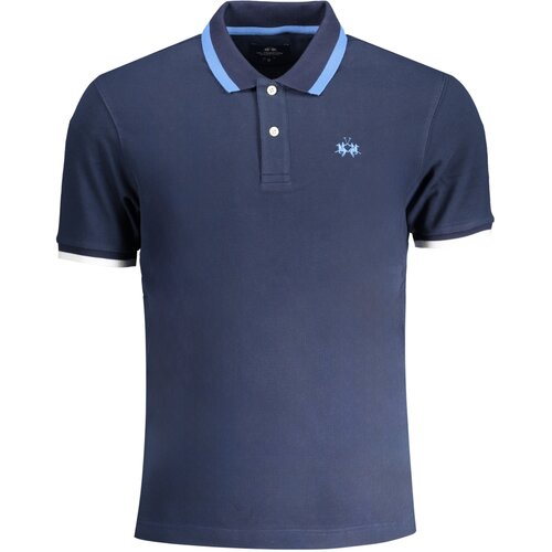 La Martina MEN&amp;amp;#39;S BLUE SHORT SLEEVED POLO SHIRT Slike