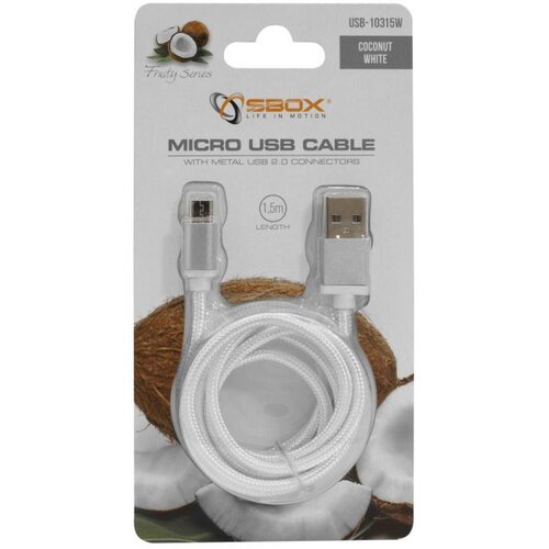 S Box Kabel USB micro M / USB A M, 1,5 m, bijeli Cijene