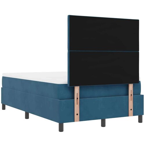 Box spring krevet Tamno plava 120 x 200 cm Bar&amp;scaron;un - Tamno plava 120 x 200 cm Dizajn dijamantskih blokova Slike