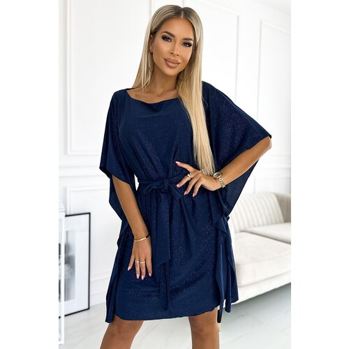 Numoco Women's dress with waist tie Cene