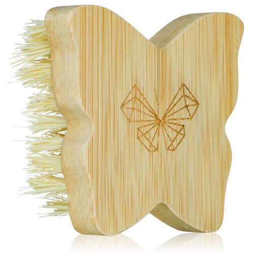 Crystallove Bamboo Butterfly Agave Body Brush Travel Size četkica za masažu za tijelo 1 kom Slike