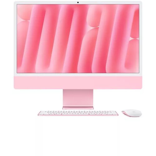 Apple 24-inčni imac M4 sa 8-jezgarnim cpu-om, 8-jezgarnim gpu-om, 16GB objedinjene memorije i 256GB ssd - pink Slike