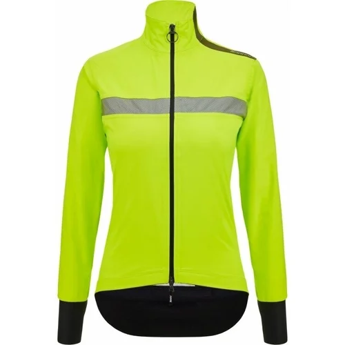 Santini Guard Neo Shell Woman Rain Jacket Lime L