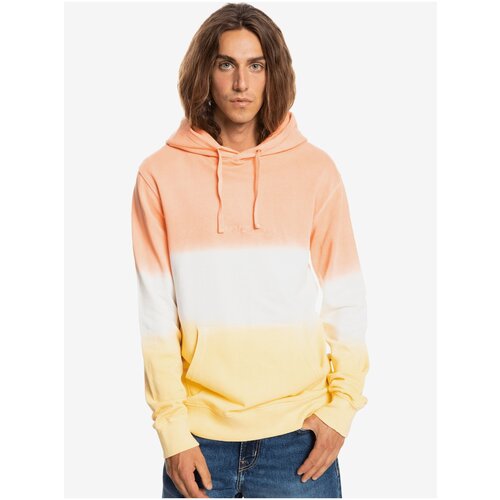 Quiksilver White-Orange Men&amp;#039;s Hoodie - Men Slike