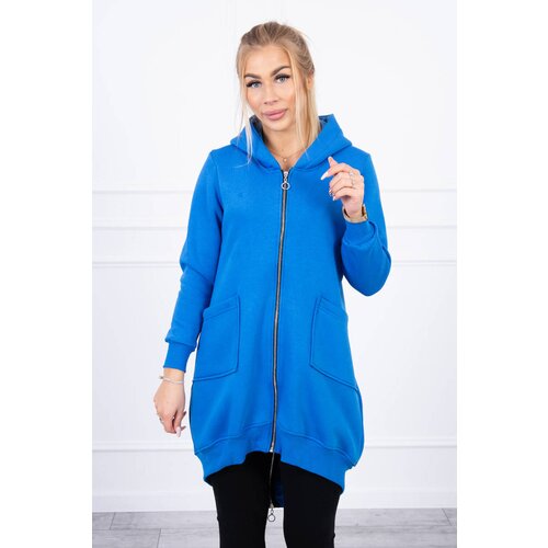Kesi Insulated sweatshirt with a zipper at the back purple blue Cene