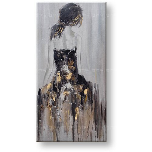  Slikana slika na platnu ŽENA 50x100 cm (umetničke slike) Slike