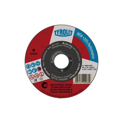  Ploča rezna za inox 125x1mm Basic TYROLIT Cijene