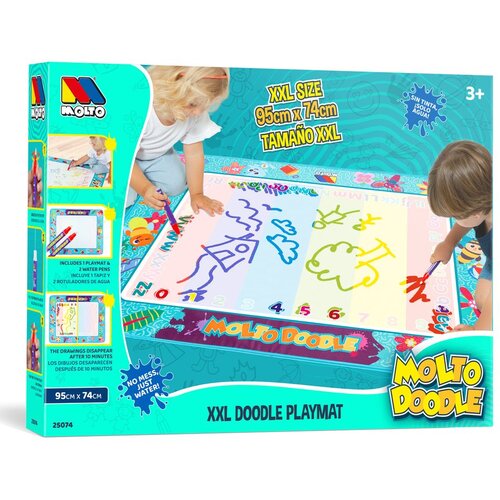 MOLTO XXL podloga za crtanje ​​Doodle &amp;ndash; bez tinte + 2 vodene olovke Slike