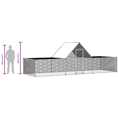  Koko&amp;scaron;injac od pocinčanog čelika 6 x 2 x 2 m Slike