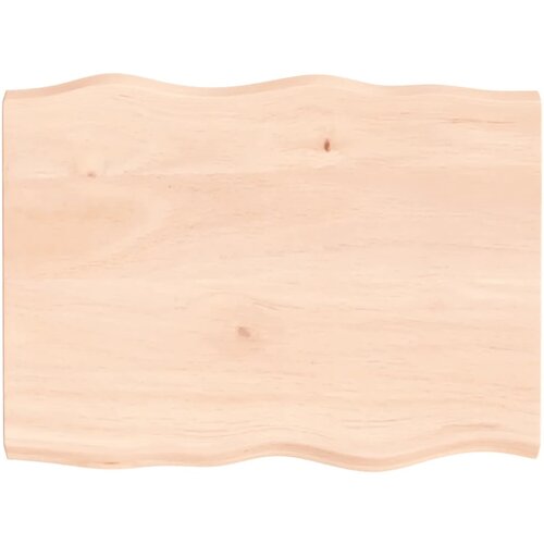 vidaXL Stolna ploča 80x60x4 cm netretirana hrastovina sa živim rubom Cijene