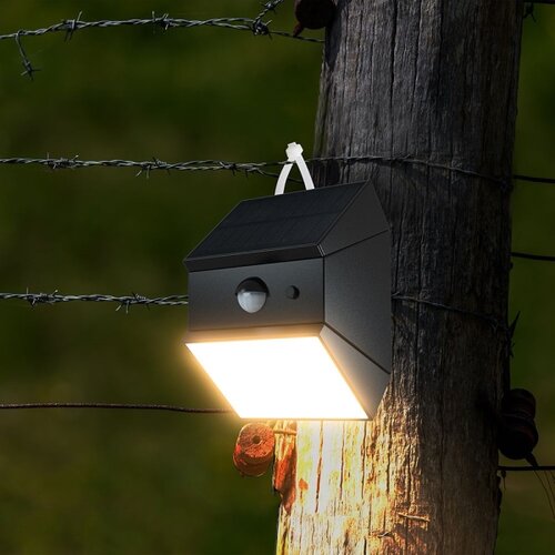  LED zidna solarna lampa sa senzorom LED/2,5W/3,7V IP65 1200 mAh crna Slike