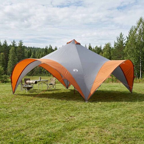  za zabave s krovom Siva i narančasta 600 x 600 x 400 cm Cijene