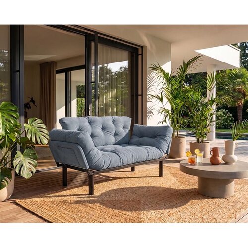Atelier Del Sofa Nitta Outdoor Double baštenski dvosed na razvlačenje 150 × 85 × 70 cm, siva Cene