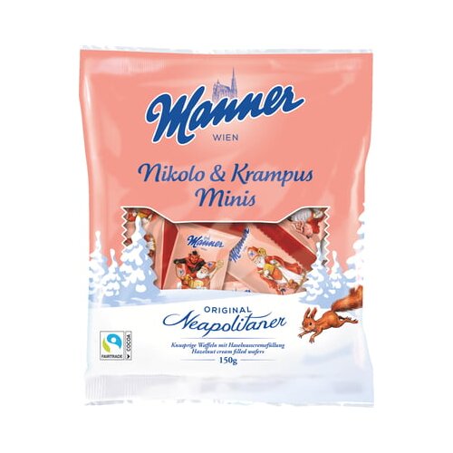 Manner Miklavž in Parkelj, napolitanke Minis Cene