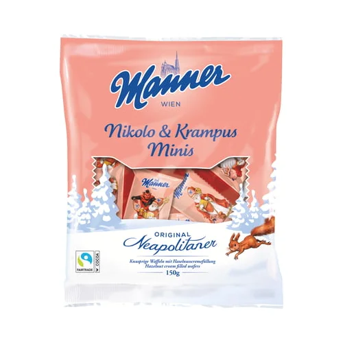 Manner Miklavž in Parkelj, napolitanke Minis