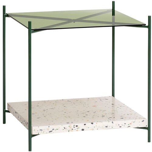 Hübsch Steklena stranska mizica 42x42 cm Niche – Cene