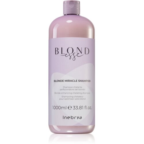 Inebrya BLONDesse Blonde Miracle Shampoo čistilni razstrupljevalni &amp;scaron;ampon za blond lase 1000 ml Slike