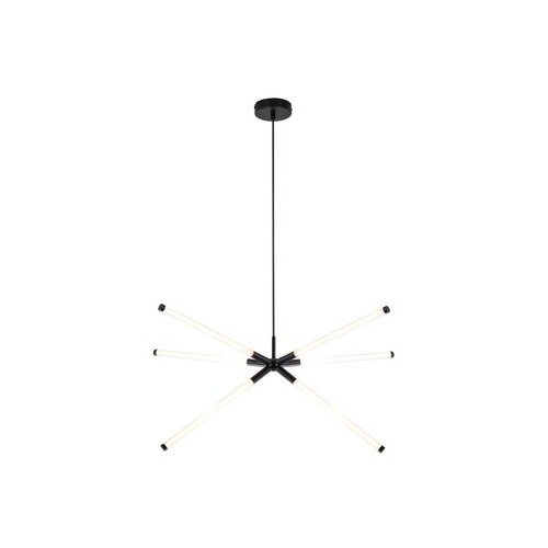 Rabalux visilica Nivaro, LED, 36W, 3000K, ⌀92cm, Crno-bela Slike