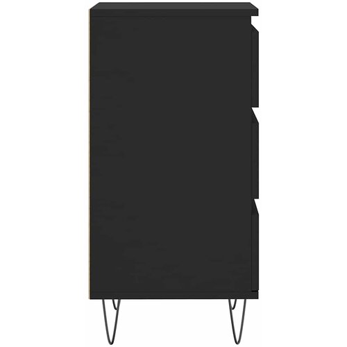  Komoda crna 40 x 35 x 70 cm od konstruiranog drva Slike