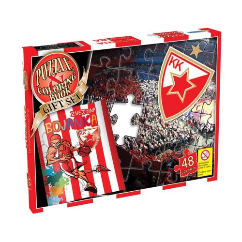 Puzzle 48 + bojanka-Crvena zvezda ( 8-PZBOCZ ) Slike