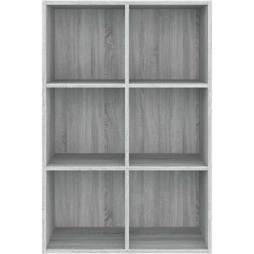 VidaXL Knjižna omara/komoda siva sonoma 66x30x98 cm inženirski les Slike