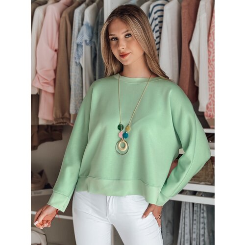 DStreet Bluzka damska one size oversize z wisiorkiem NUBISS miętowa Slike