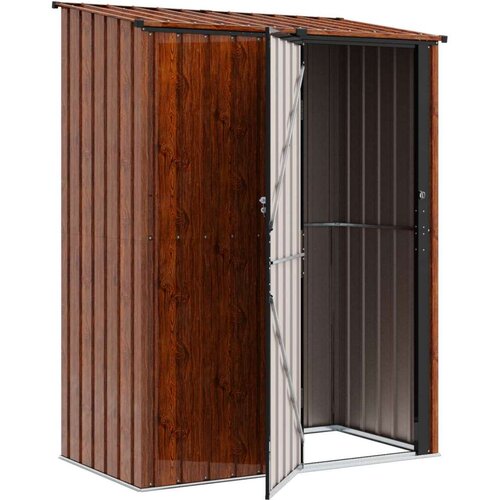  Vrtne &amp;scaron;upe Smeđa 153 5 x 86 x 200 cm Metal Slike