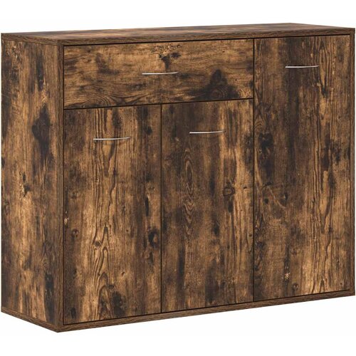  Komoda boja dimljenog hrasta 88x30x70 cm od konstruiranog drva Slike