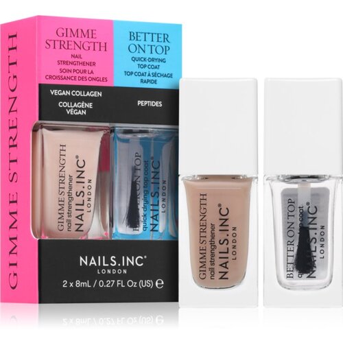 Nails Inc. Gimme Strength & Better On Top set lakov za nohte Cene