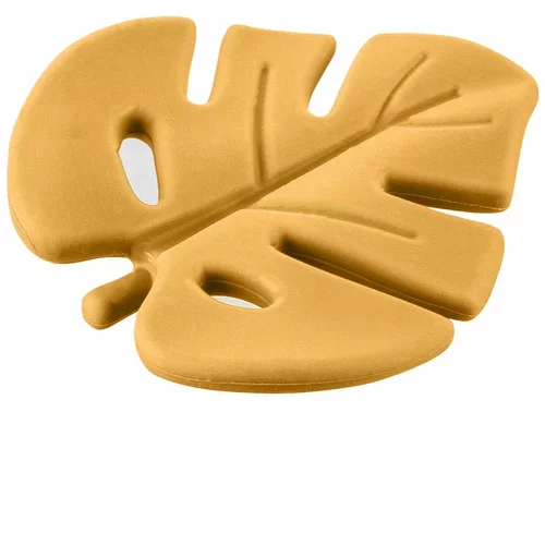 Zopa Silicone Teether Leaf grizalo Mustard Yellow 1 kos