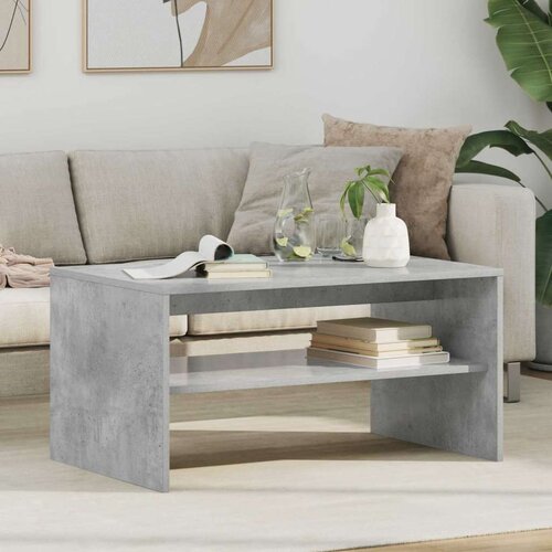  Stolić za kavu Betonski sivi 80 x 50 x 40 cm Konstruirano drvo Cijene