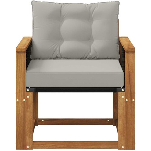  Outdoor Middle Sofa Čvrsto drvo akacije i Textilene Slike