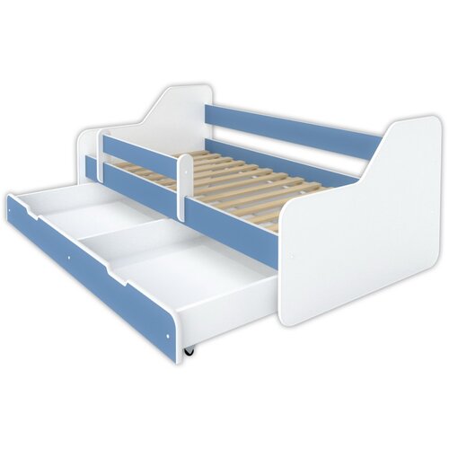 Made in Poland Krevet sa fiokom i dušekom 160x80 Dione Svetlo Plava Cene