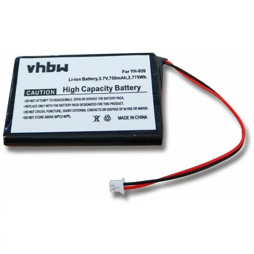 VHBW Baterija za Samsung YH-920 / YH-925, 750 mAh