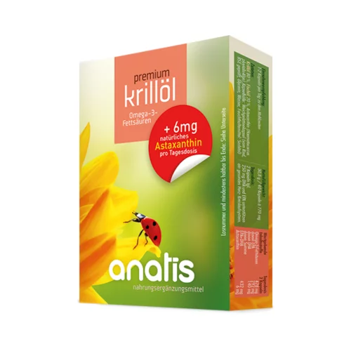 anatis Naturprodukte premium krilovo olje - 40 kaps.