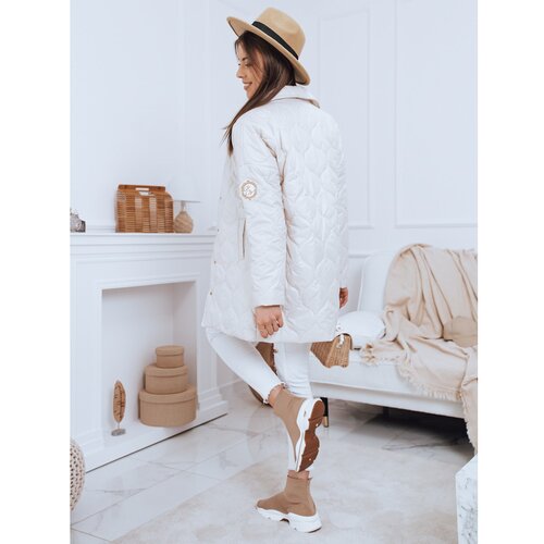 DStreet Ladies quilted jacket / coat RATIA beige TY2734 Slike