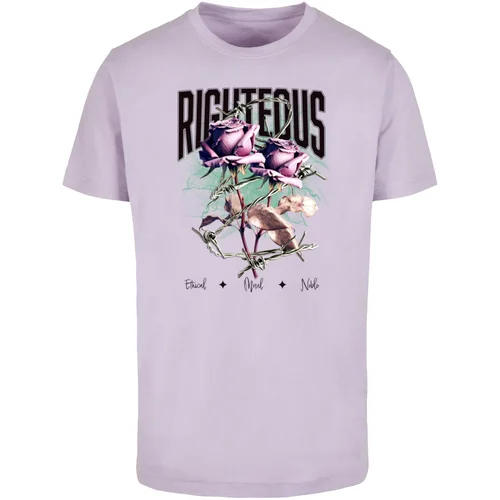 Mister Tee Men's T-shirt Righteous Roses lilac