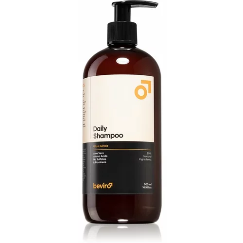 Beviro Daily Shampoo Ultra Gentle šampon za moške z aloe vero Ultra Gentle 500 ml