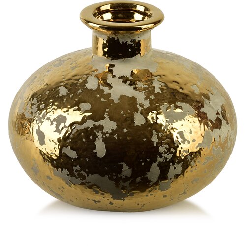 Mondex vaza keramika Yarine Gold 14x6x15cm zlato-bežna 1 kos, (5000300875) Cene