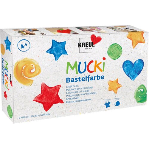 Kreul Set dečijih hobi boja MUCKI 6 x 80 ml (dečije hobi boje MUCKI) Slike