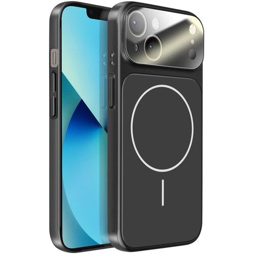 AVIZAR Ovitek za iPhone 13 MagSafe mat steklo AG Glass, Črna, (5000273896) Cene
