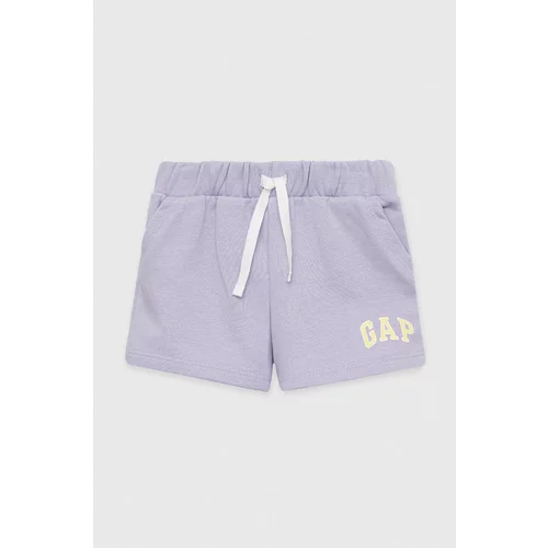 GAP Otroške kratke hlače vijolična barva