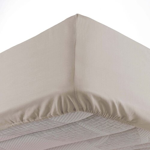 Douceur d int&amp;eacute;rieur Bež napenjalna rjuha iz mikrovlaken 90x190 cm Oscar &amp;ndash; Slike