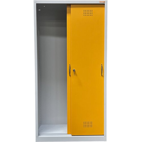 eurokraft basic Omara za okolju prijazno skladiščenje s praznim ohišjem in z drsnimi vrati, VxŠ 1800 x 920 mm, z 2 vrati, brez notranje opreme Cene