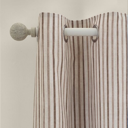 Catherine Lansfield Rjave zavese v kompletu 2 ks 229x229 cm Logan Stripe &amp;ndash; Slike