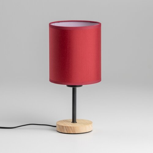  Brilagi - Stona lampa NUBILA WOOD 1xE27/25W/230V hrast/pompejska crvena Slike