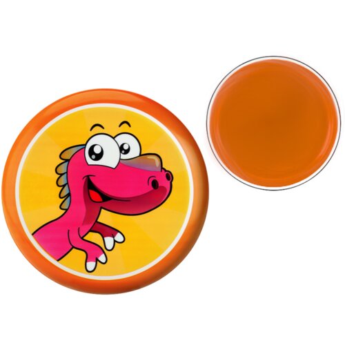  Flying Disc Frisbee with Dinosaur Orange 20 Cm Cene