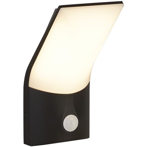 Searchlight Copenhagen Zunanja stenska LED svetilka z 1 lučko, PIR senzor, lito pod tlakom, opalni senčnik IP54 3000K, (22100677) Cene