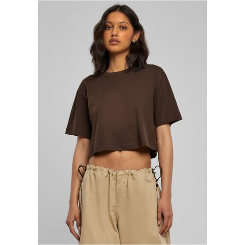 Urban Classics Women&amp;#039;s short oversized t-shirt in brown color Slike